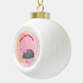 Baby's First Christmas - Ceramic Hippo Ornament セラミックボールオーナメント (右)