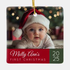 Baby's First Christmas Ceramic Ornament セラミックオーナメント
