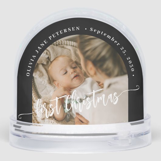 Baby's first Christmas custom 2 photo personalized (裏面)