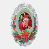 Baby's First Christmas Custom Name Photo Keepsake オーナメントカード (右)