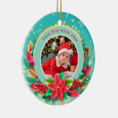 Baby's First Christmas Custom Name Photo Keepsake セラミックオーナメント (右)