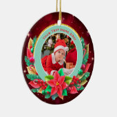 Baby's First Christmas Custom Name Photo Keepsake セラミックオーナメント (右)