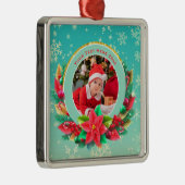 Baby's First Christmas Custom Name Photo Keepsake メタルオーナメント (右)