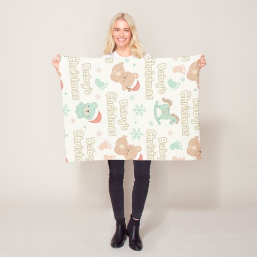Baby's First Christmas Keepsake Milestone  フリースブランケット (インサイチュ)