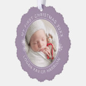 Baby's First Christmas Keepsake Photo オーナメントカード (左)