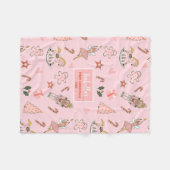 Babys First Christmas Nutcracker フリースブランケット (正面(横))