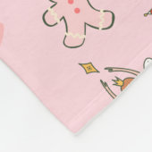 Babys First Christmas Nutcracker フリースブランケット (角)