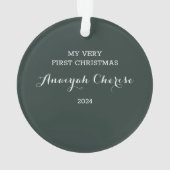 Baby's First Christmas Ornament  オーナメント (裏面)