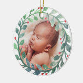 Baby's First Christmas Ornament | Christmas セラミックオーナメント (左)