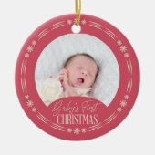 Baby's First Christmas Ornament Design セラミックオーナメント (正面)