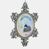 Baby's First Christmas - Pewter Hippo Ornament スノーフレークピューターオーナメント (左)
