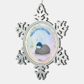 Baby's First Christmas - Pewter Hippo Ornament スノーフレークピューターオーナメント (右)