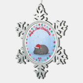 Baby's First Christmas - Pewter Hippo Ornament スノーフレークピューターオーナメント (右)