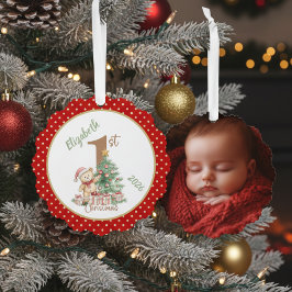 Baby's First Christmas Photo オーナメントカード