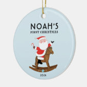 Baby's First Christmas Photo Keepsake セラミックオーナメント (左)