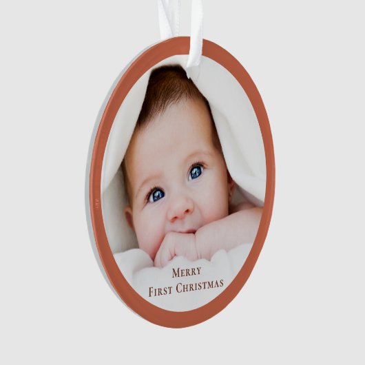 Baby's First Christmas Photo Keepsake Ornament オーナメント (正面)