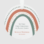 Baby's First Christmas Photo Keepsake Ornament オーナメント (裏面)