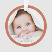 Baby's First Christmas Photo Keepsake Ornament オーナメント (正面)