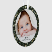 Baby's First Christmas Photo Keepsake Ornament オーナメント (正面)