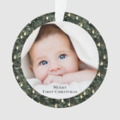 Baby's First Christmas Photo Keepsake Ornament オーナメント (正面)