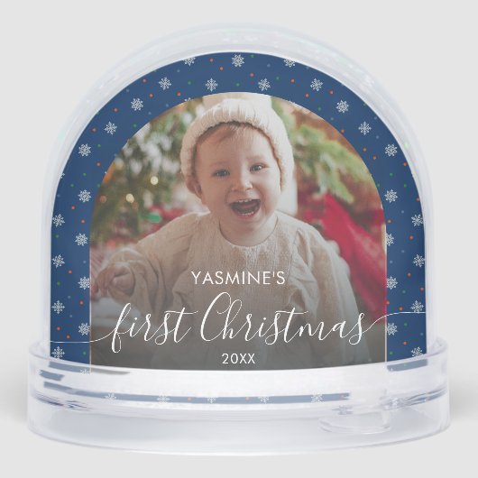 Baby's first Christmas photo keepsake snowflakes (裏面)