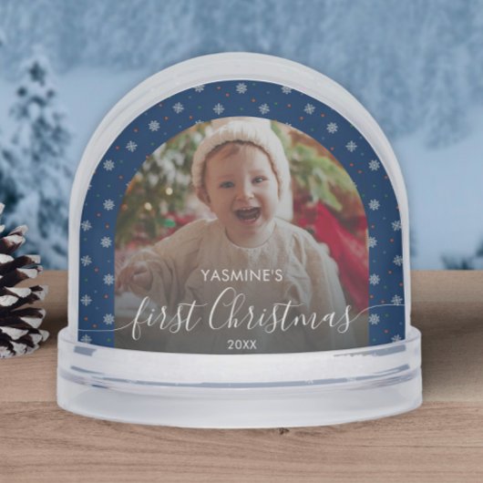 Baby's first Christmas photo keepsake snowflakes 