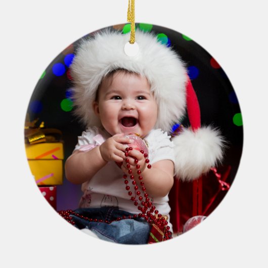  Baby's First Christmas Photo Ornament セラミックオーナメント (裏面)