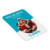 Baby's First Christmas Photo Ornament Keepsake  マグネット (右側)