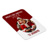 Baby's First Christmas Photo Ornament Keepsake  マグネット (右側)