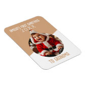 Baby's First Christmas Photo Ornament Keepsake  マグネット (右側)