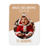Baby's First Christmas Photo Ornament Keepsake  マグネット (縦)