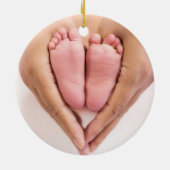 Baby's First Christmas Photos Script セラミックオーナメント (裏面)