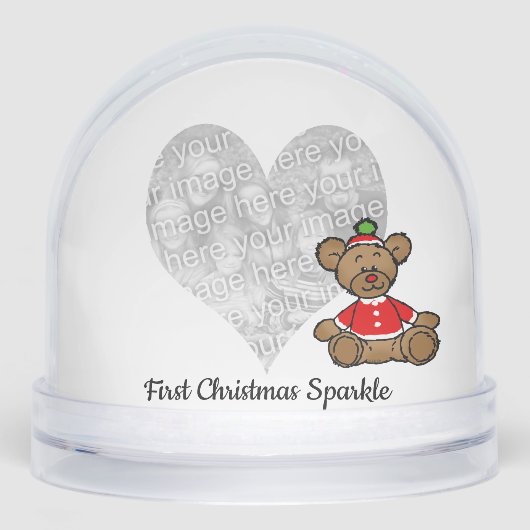 Baby's First Christmas Sparkle – Teddy Bear (正面)