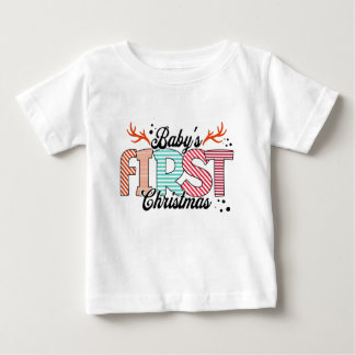 Baby's First Christmas T-Shirt ベビーTシャツ