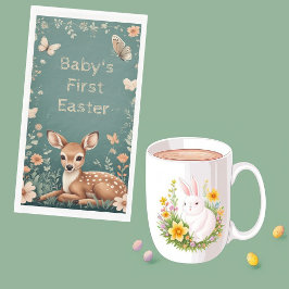 Baby's First Easter Woodland Animals Deer Spring 