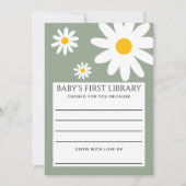 Baby's First Library Card 招待状 (正面)