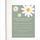 Baby's First Library Card 招待状
