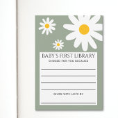 Baby's First Library Card 招待状