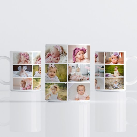 Baby's First Year 12 Months Photo Coffee Mug コーヒーマグカップ
