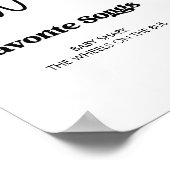 Baby's First Year Milestone Board Template 1st Bda ポスター (角)