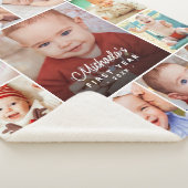 Baby's First Year Photo Collage シェルパブランケット (3/4)