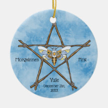 Baby's First Yule Moth and Pentagram