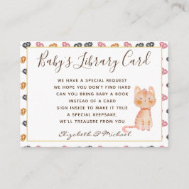 Babys Libraryブックリクエストカードプリンセス猫ニャー エンクロージャーカード