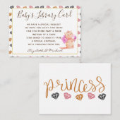 Babys Libraryブックリクエストカードプリンセス猫ニャー エンクロージャーカード (正面/裏面)