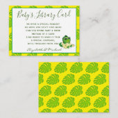 Babys Library Book Request Card恐竜のハッチリング エンクロージャーカード (正面/裏面)