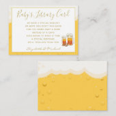 Babys Library Book Request Card Brewing Beerテーマ エンクロージャーカード (正面/裏面)
