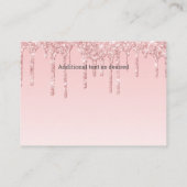 Babys Library Book Request Card Pink Unicorn エンクロージャーカード (裏面)
