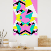 Baby's Second Memphis Design Poster ポスター (キッチン)