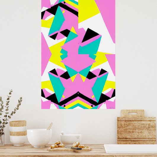 Baby's Second Memphis Design Poster ポスター (キッチン)