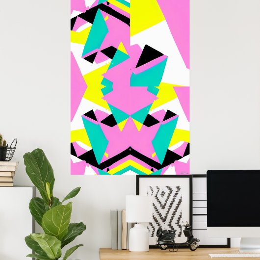 Baby's Second Memphis Design Poster ポスター (ホームオフィス)